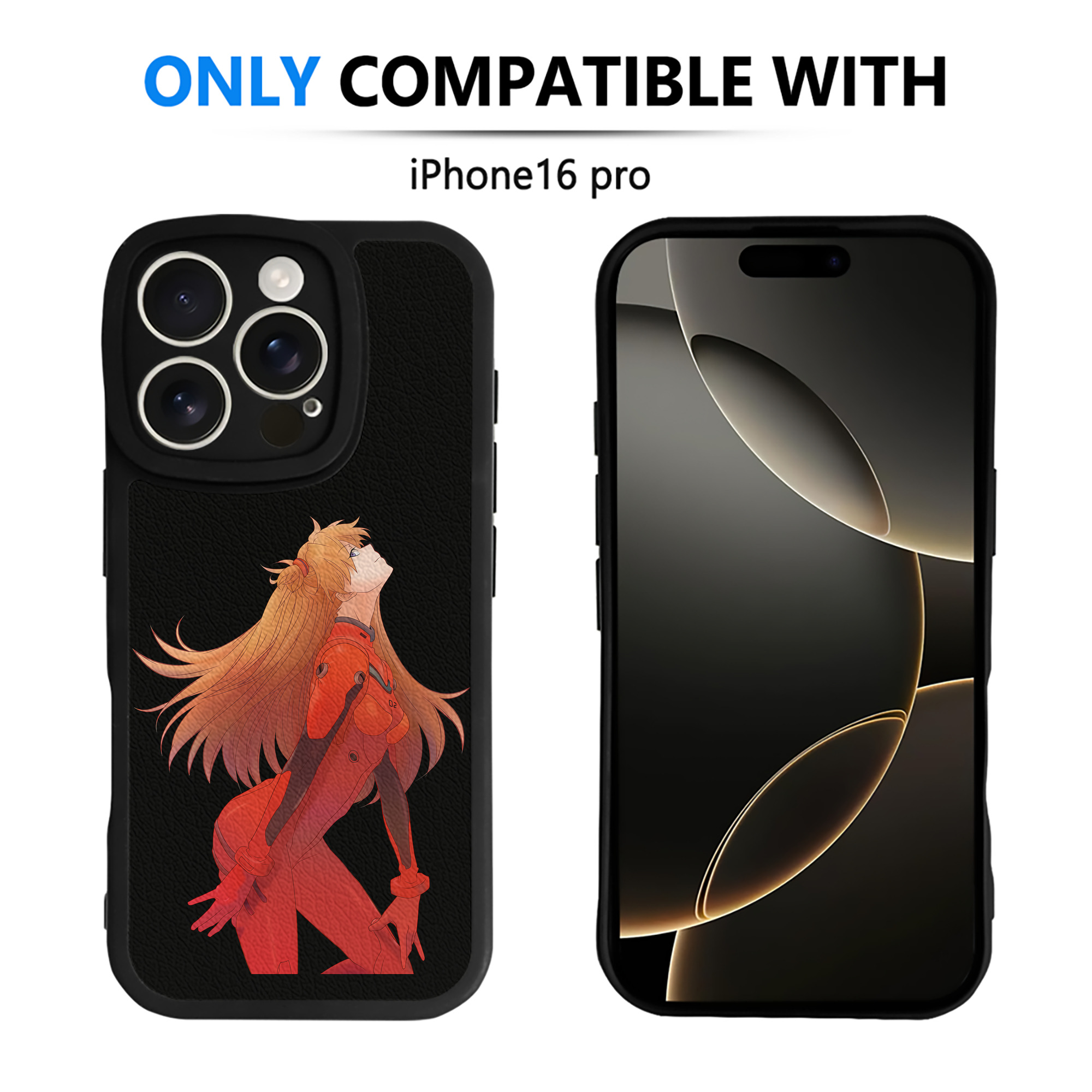 （画像用） EVA 新世紀エヴァンゲリオン 【iPhone 16シリーズ対応】シリコンスマホケース（レザー調） 材質：シリコン
